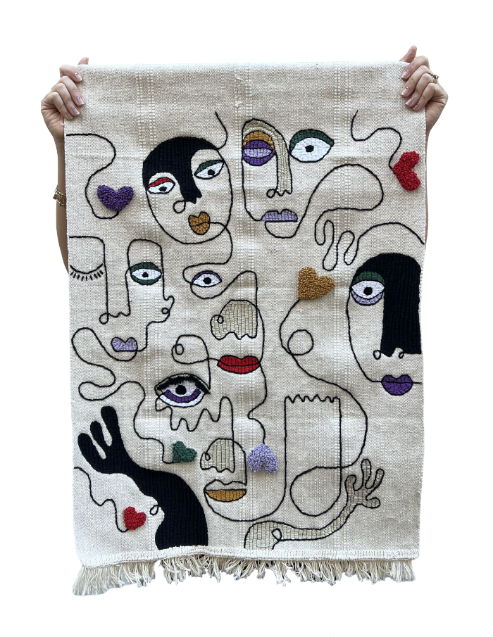 Tufted tapestry rug